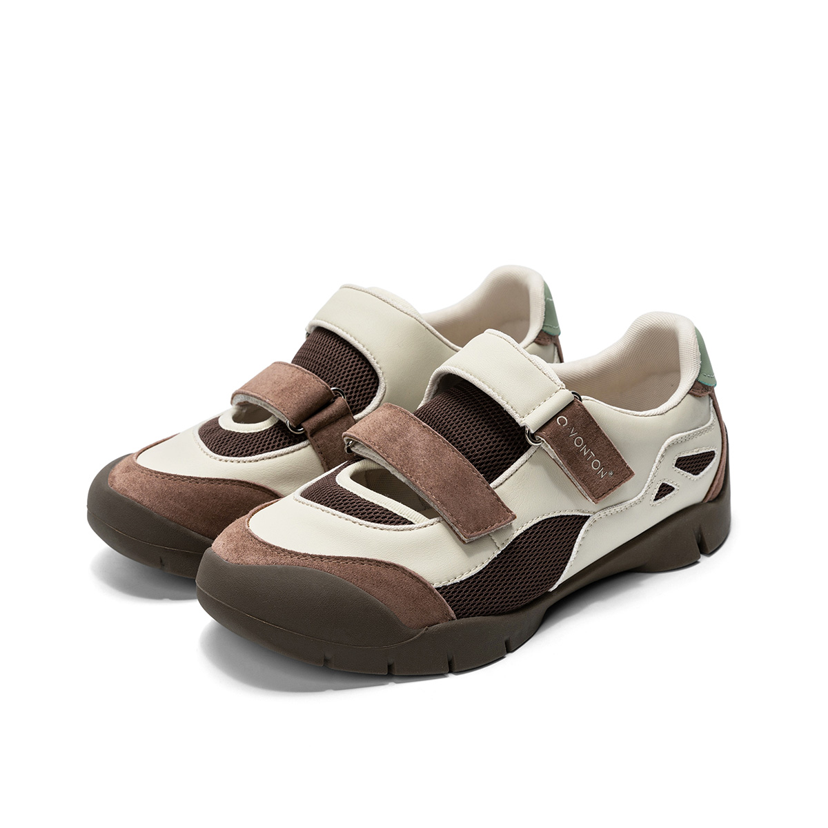 1 Color blocked Mary Jane women's shoes - Image 1
